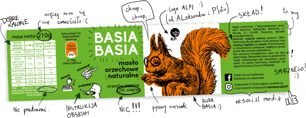 BasiaBasia - krem orzechowy naturalny