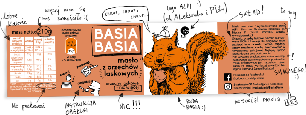 BasiaBasia - krem z orzechów laskowych