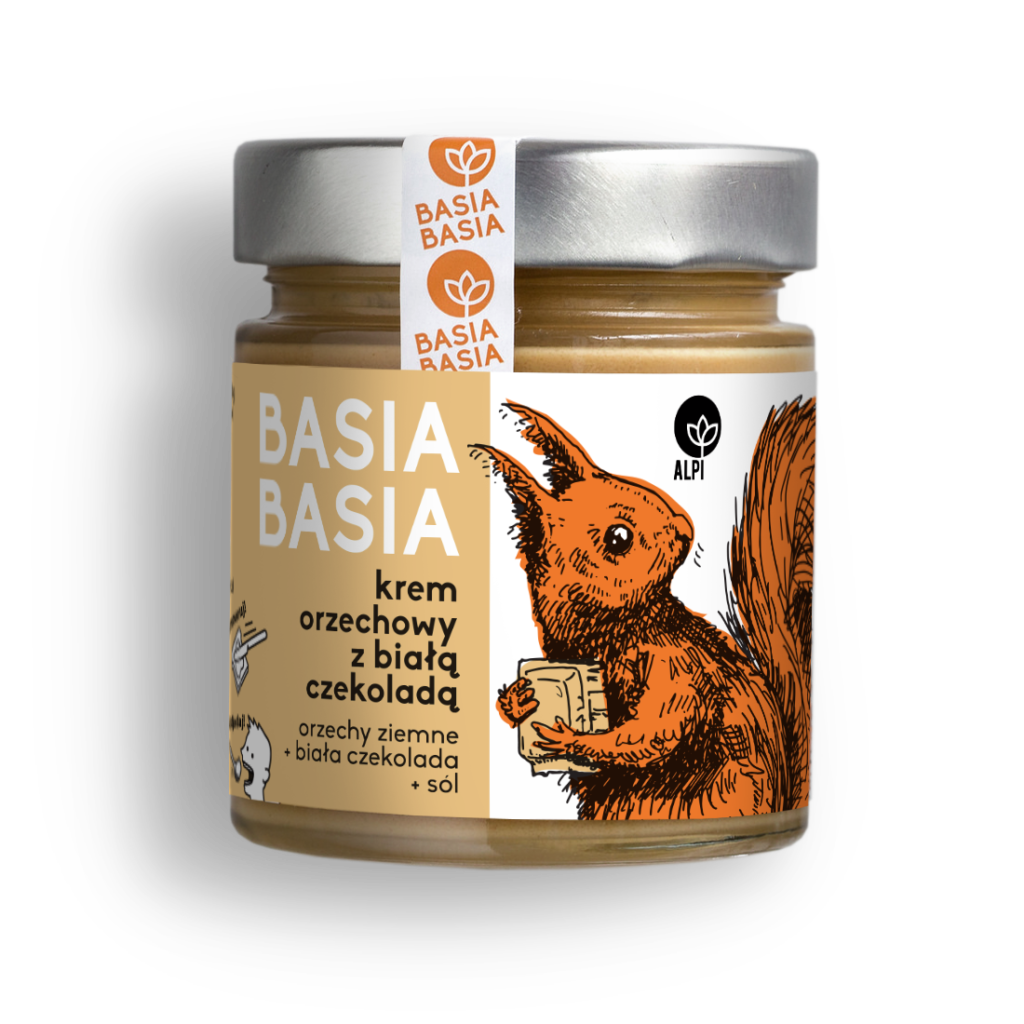 BasiaBasia - krem orzechowy z białą czekoladą