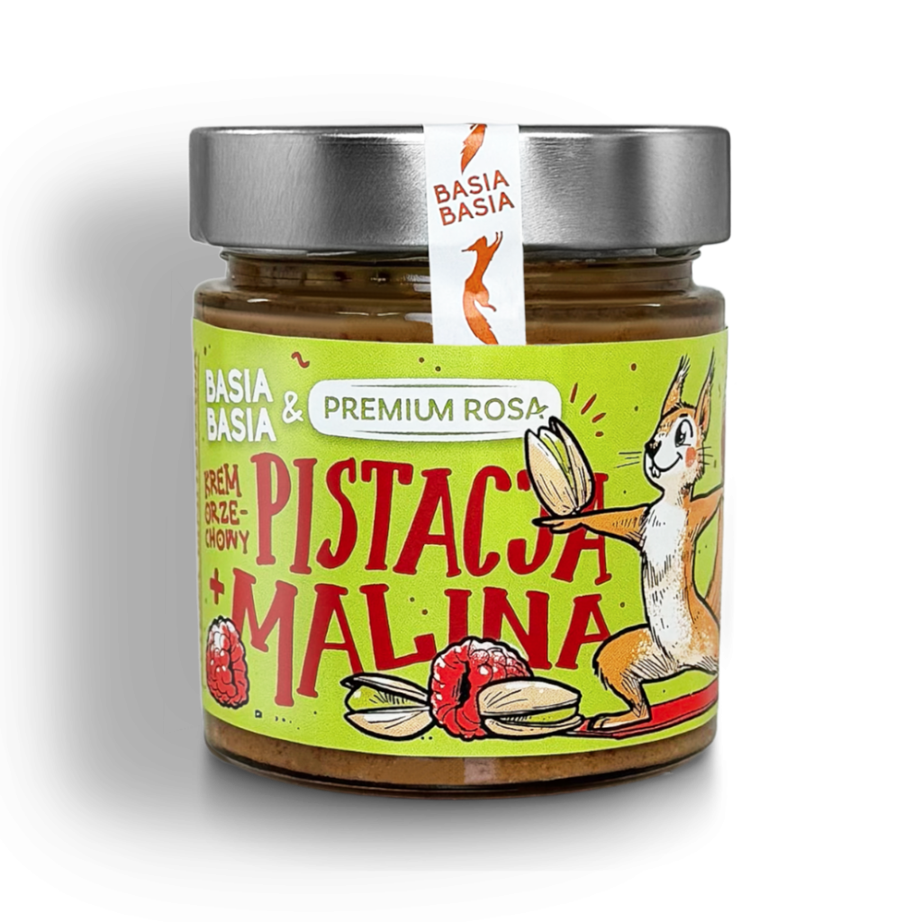 Krem orzechowy pistacja + malina